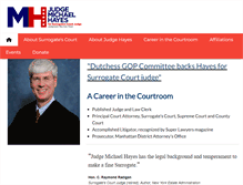 Tablet Screenshot of judgemichaelhayes.com